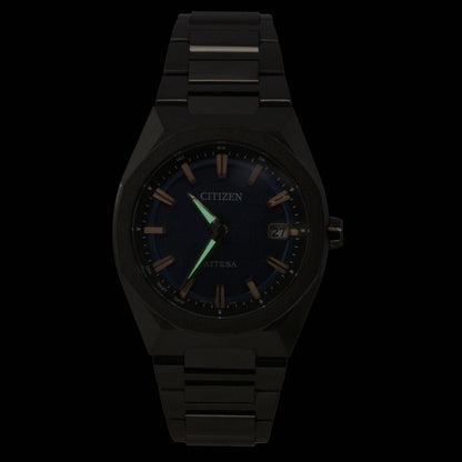 Citizen Attesa ACT Line Super Titanium Blue Dial Eco-Drive CB3045-61L 100M Men's Watch