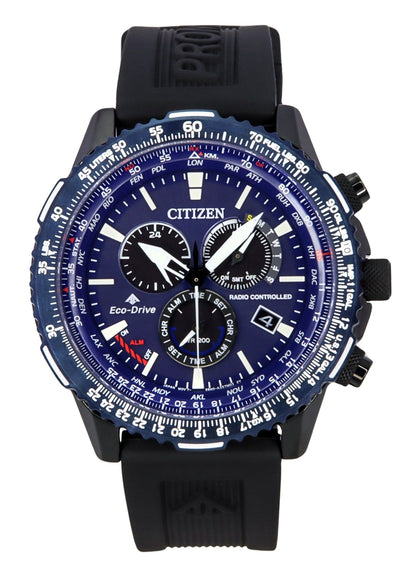 Citizen Promaster Sky A-T Radio Controlled Chronograph Blue Dial Eco-Drive CB5006-02L 200M Men's Watch