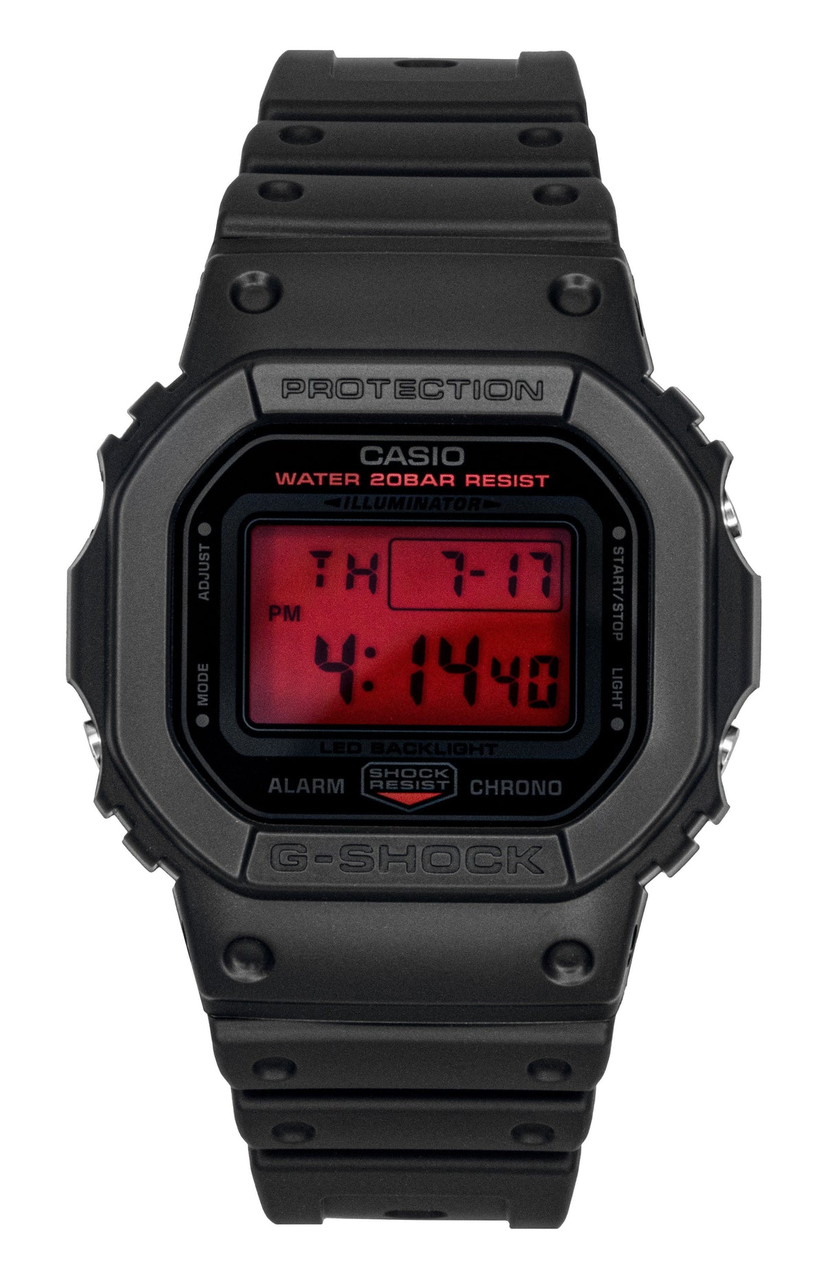 Casio Origin Digital Resin Strap Quartz DW-5600BBR-1 200M Men's Watch