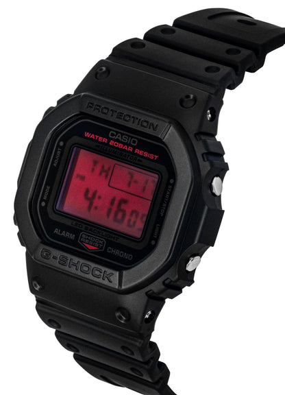 Casio Origin Digital Resin Strap Quartz DW-5600BBR-1 200M Men's Watch
