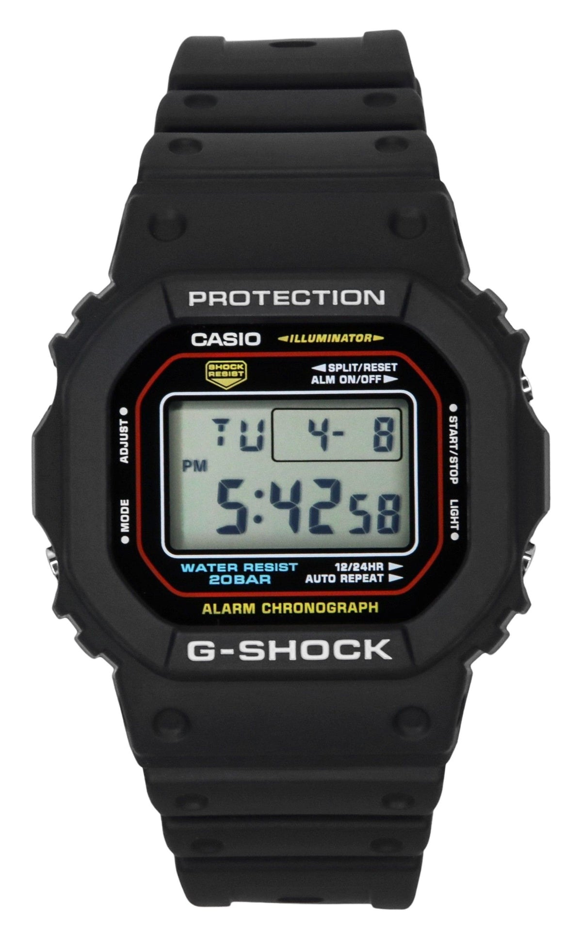 Casio G-Shock Digital Bio-Based Resin Quartz DW-5600RL-1 200M Men's Watch