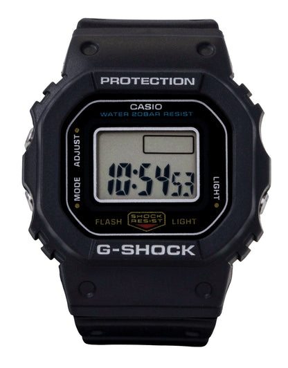 Casio G-Shock Nano Digital Black Bio-Based Resin Strap Quartz DWN-5600-1 200M Unisex Watch