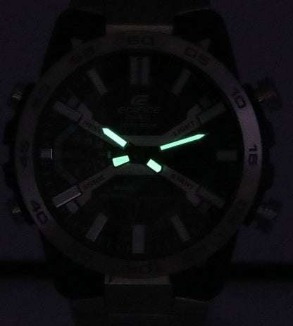 Casio Edifice Sospensione Mobile Link Black Dial Solar ECB-2000D-1A ECB2000D-1 100M Men's Watch