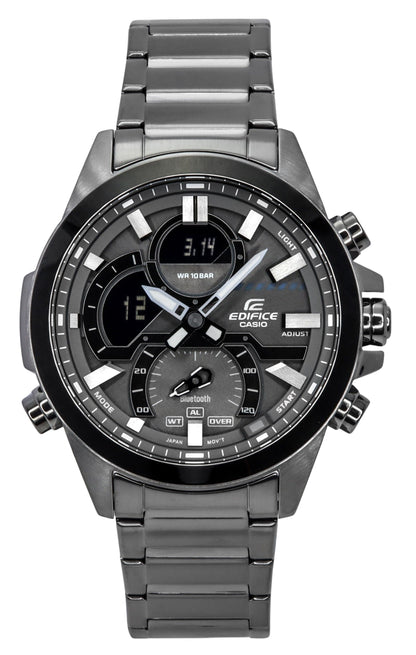 Casio Edifice Smartphone Link Model Bluetooth Analog Digital Grey Dial Quartz ECB-30DC-1B 100M Men's Watch