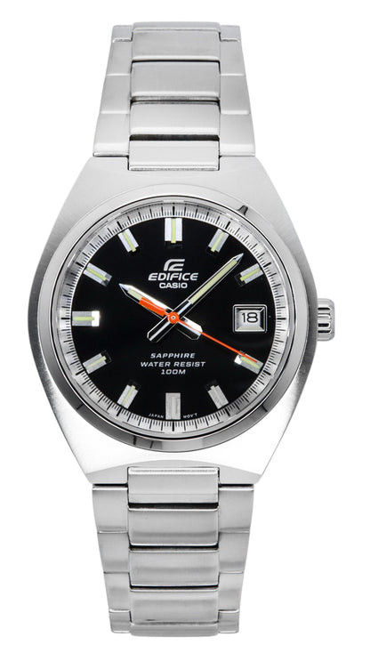 Casio Edifice Analog Stainless Steel Black Dial Quartz EFB-109D-1AV 100M Men's Watch