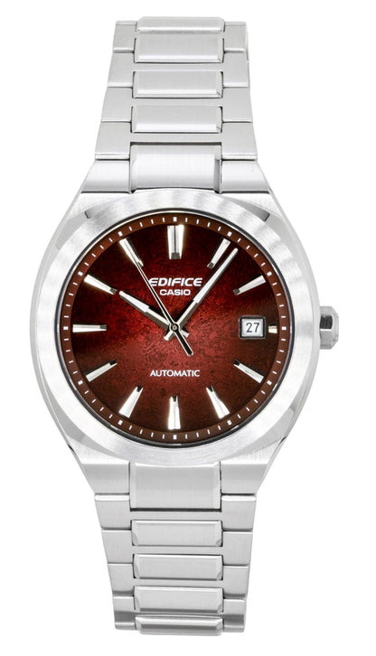 Casio Edifice Analog Stainless Steel Red Dial Automatic EFK-200D-4A 100M Men's Watch