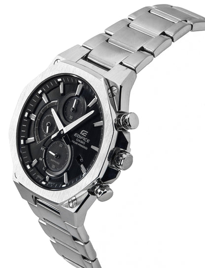 Casio Edifice Slim Line Chronograph Analog Solar EFS-S570D-1A EFSS570D-1 100M Men's Watch