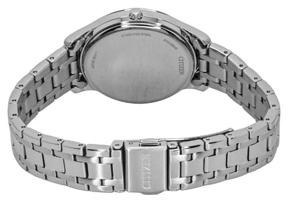 Citizen Elegance Stainless Steel Pink Dial Eco-Drive EM0411-71X Women's Watch
