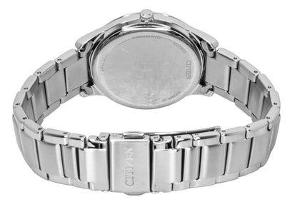 Citizen Eco-Drive  Analog Stainless Steel Pink Dial Solar EM1220-58X Women's Watch