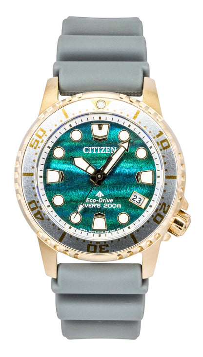 Citizen Promaster Limited Edition Polyurethane Strap Blue Dial Eco-Drive Diver's EO2023-00W 200M Women's Watch