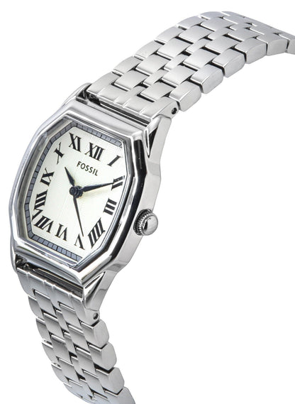 Fossil Harlow Stainless Steel Cream Dial Quartz ES5363 Women's Watch