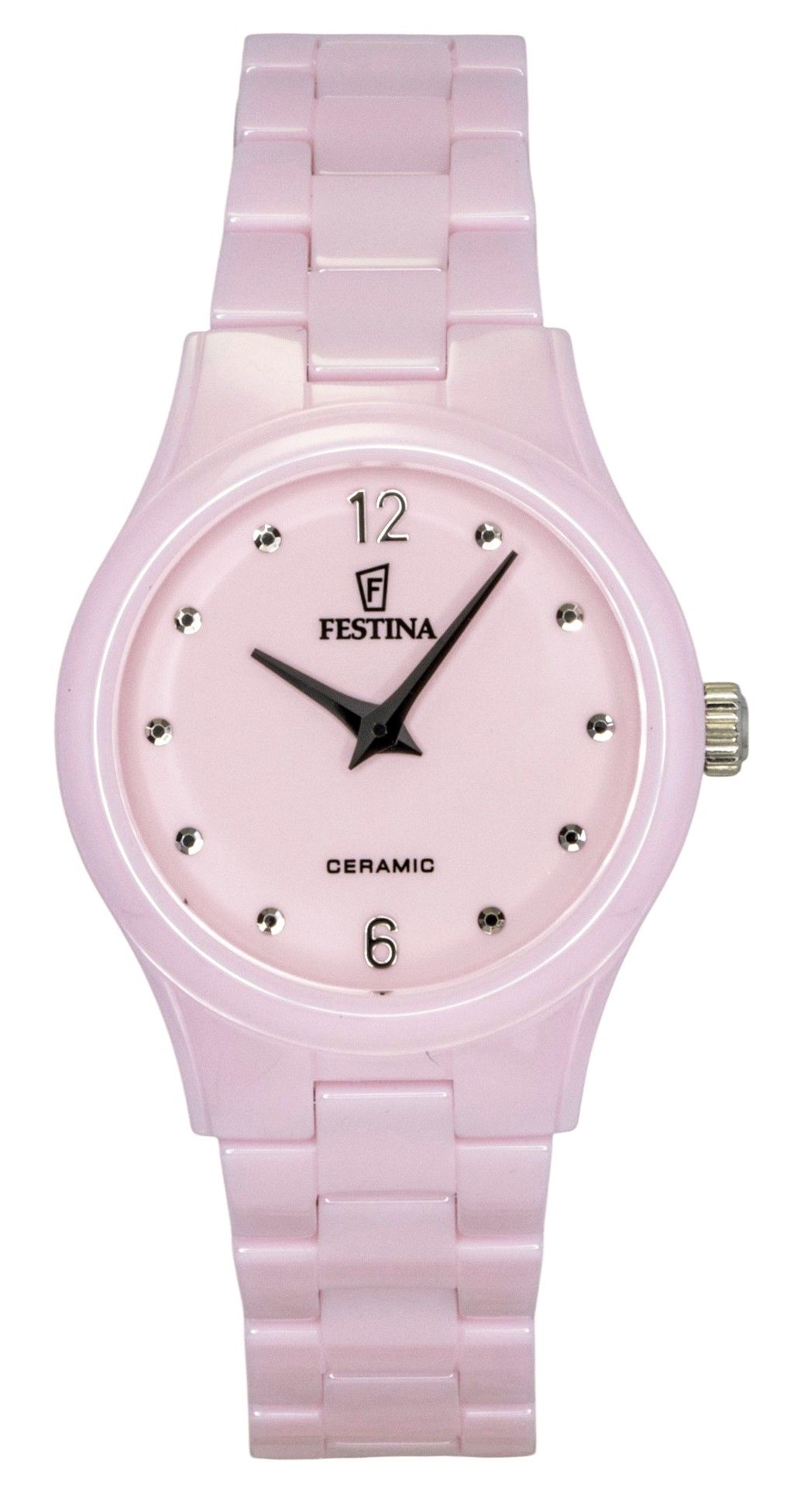 Festina Ceramic Pink Dial Quartz F20751-2 Women's Watch