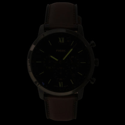 Fossil Neutra Chronograph Brown Leather Strap Brown Dial Quartz FS6163 Men's Watch