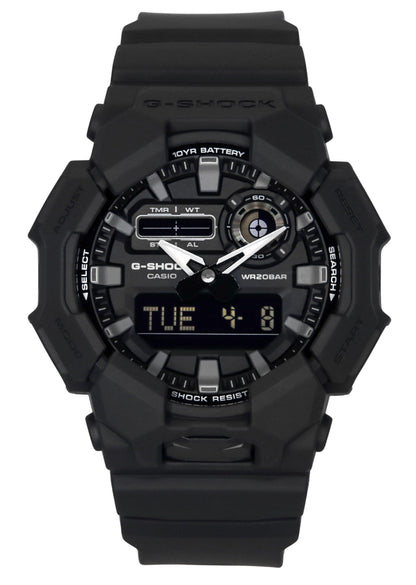 Casio G-Shock Analog Digital Bio-Based Resin Strap Black Dial Quartz GA-010-1A1 200M Men's Watch