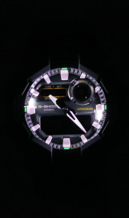 Casio G-Shock Analog Digital Cloth Strap Blue Dial Quartz GA-010CE-2A 200M Men's Watch