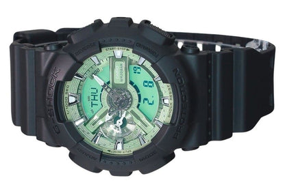 Casio G-Shock Analog Digital Resin Strap Mint Green Dial Quartz GA-110CD-1A3 200M Men's Watch