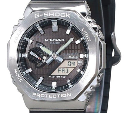 Casio G-Shock G-Steel Analog Digital Smartphone Link Bio Based Resin Strap Black Dial Tough Solar GBM-2100-1A 200M Men's Watch