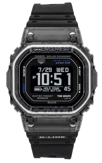 Casio G-Shock G-Lide Smartphone Link Digital Bio-Based Resin Strap Solar GBX-H5600-1 200M Men's Watch