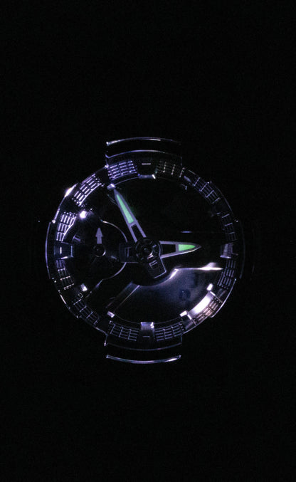 Casio G-Shock Analog Digital Stainless Steel Grey Dial Quartz GM-110D-8A 200M Men's Watch