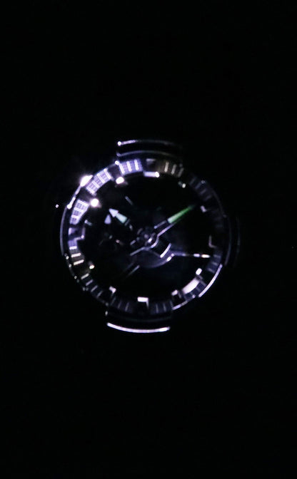 Casio G-Shock G-Steel Analog Digital Grunge Camouflage Resin Strap Black Dial Quartz GM-110GC-1A 200M Men's Watch