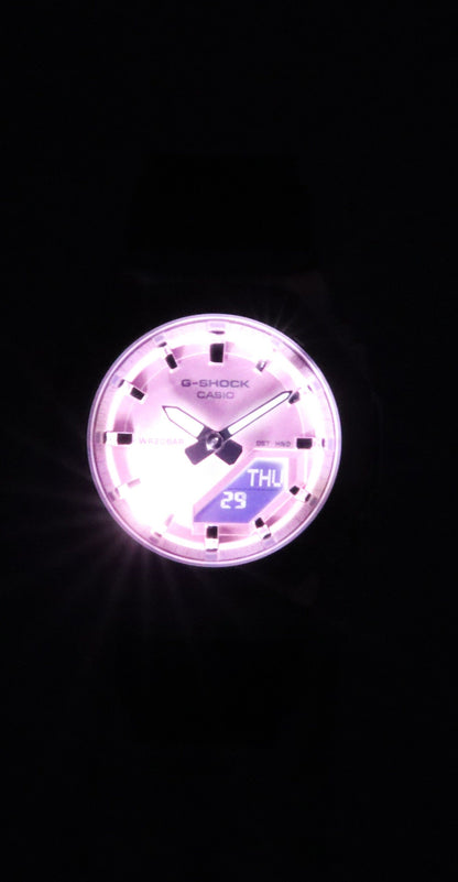 Casio G-Shock Analog Digital Bio-Based Resin Strap Pink Dial Quartz GM-S2110-4A 200M Women's Watch