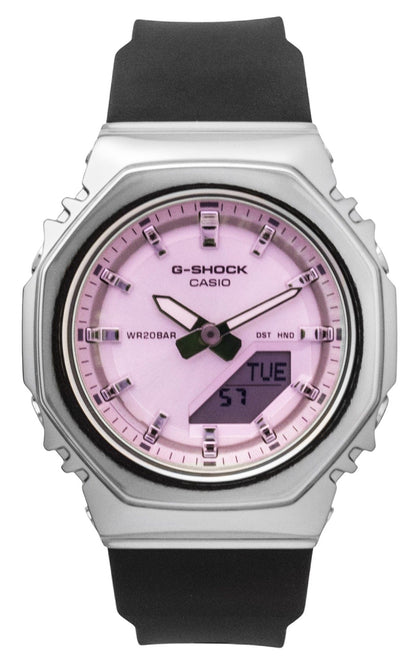 Casio G-Shock Analog Digital Pink Dial Resin Strap Quartz GM-S2110SR-1A 200M Women's Watch