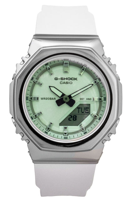 Casio G-Shock Analog Digital Green Dial Resin Strap Quartz GM-S2110SR-7A 200M Women's Watch