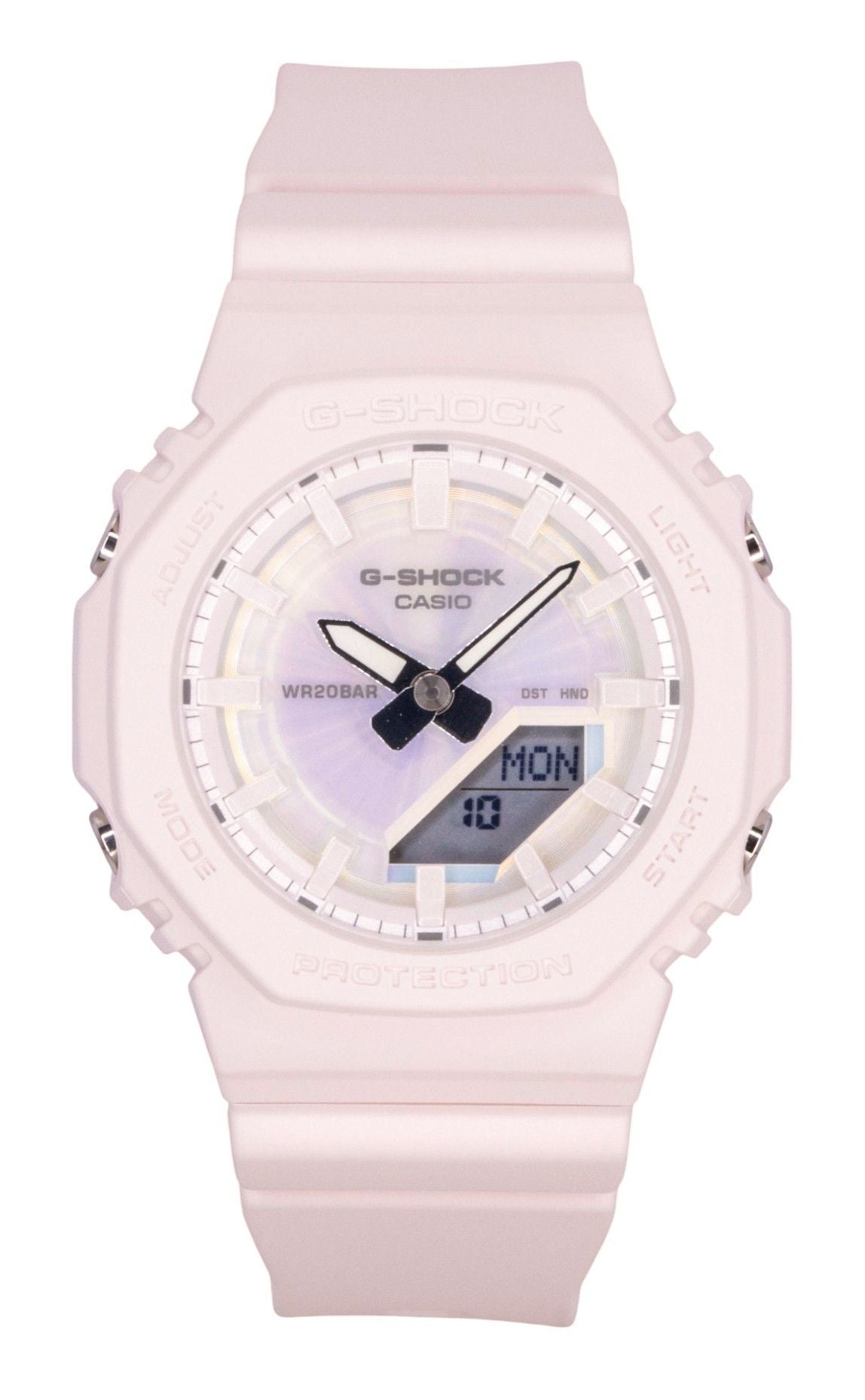 Casio G-Shock Analog Digital Resin Strap Polarized Pink Dial Quartz GMA-P2100PC-4A 200M Women's Watch