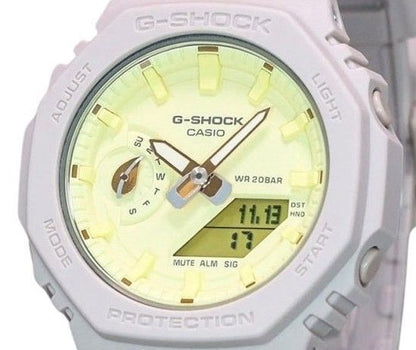 Casio G-Shock Nature's Colour Series Analog Digital Yellow Dial Quartz GMA-S2100NC-4A 200M Women's Watch