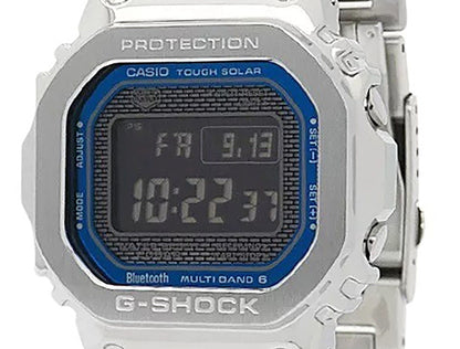 Casio G-Shock Full Metal Digital Smartphone Link Stainless Steel Tough Solar GMW-B5000D-2 200M Men's Watch