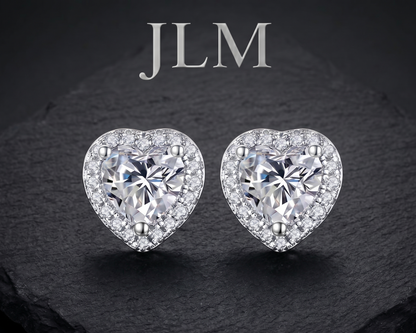 JLM Heart 2 Tier Studs
