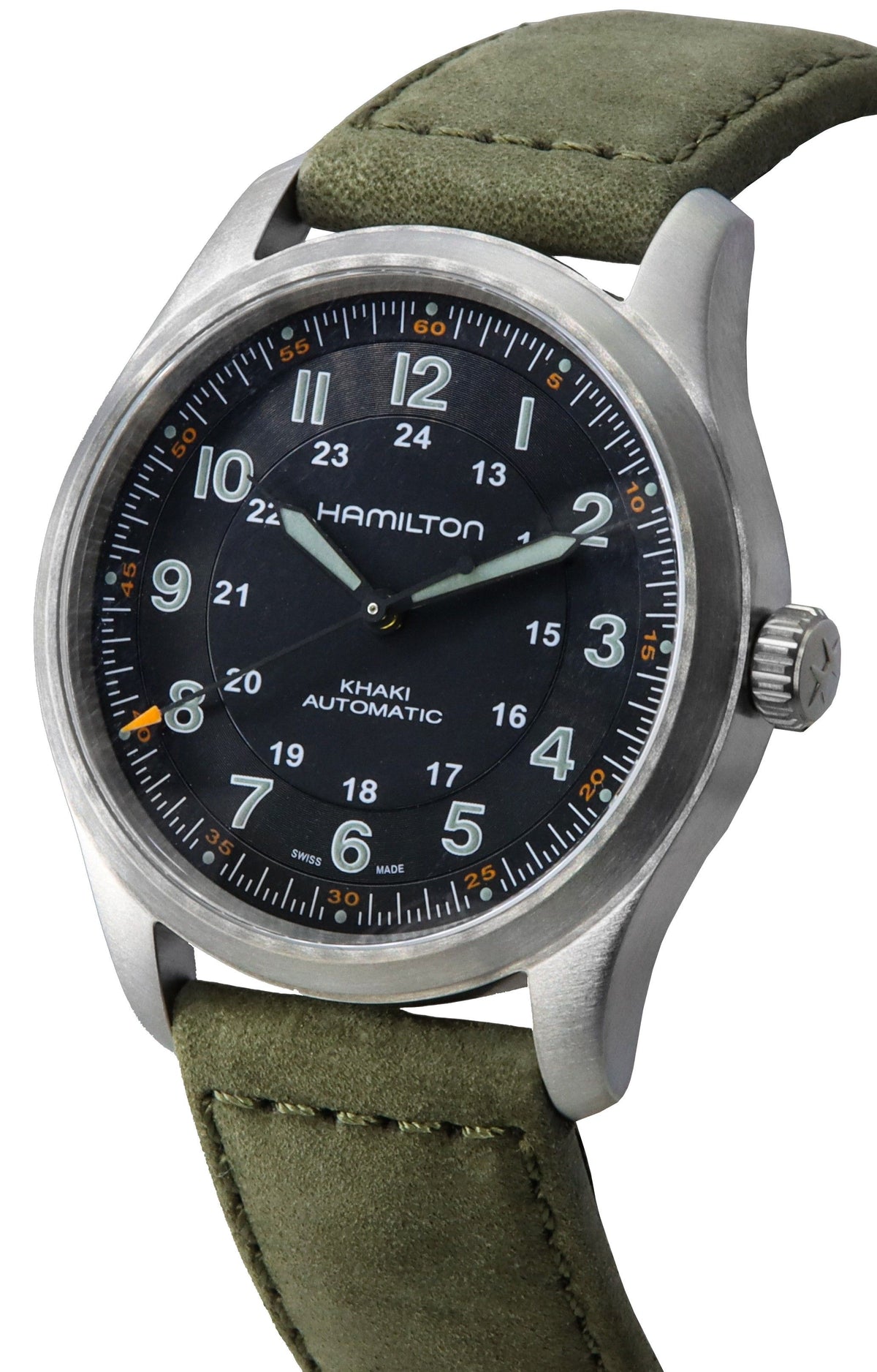 Hamilton Khaki Field Titanium Black Dial Automatic H70205830 100M Men's Watch