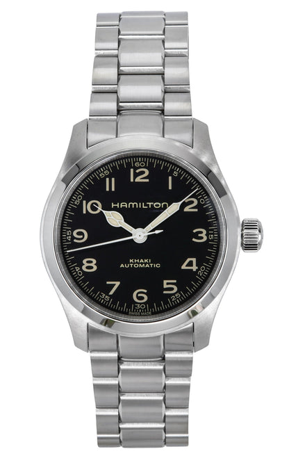Hamilton Khaki Field Murph Stainless Steel Black Dial Automatic H70405130 100M Men's Watch