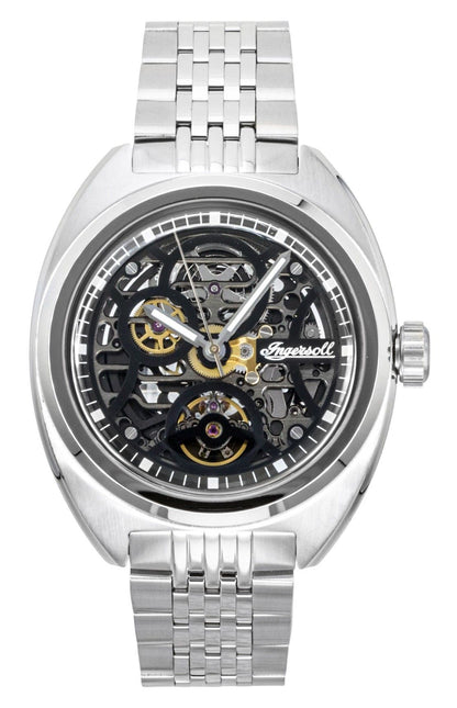 Ingersoll The Wrangler Stainless Steel Black Skeleton Dial Automatic I16901 Men's Watch