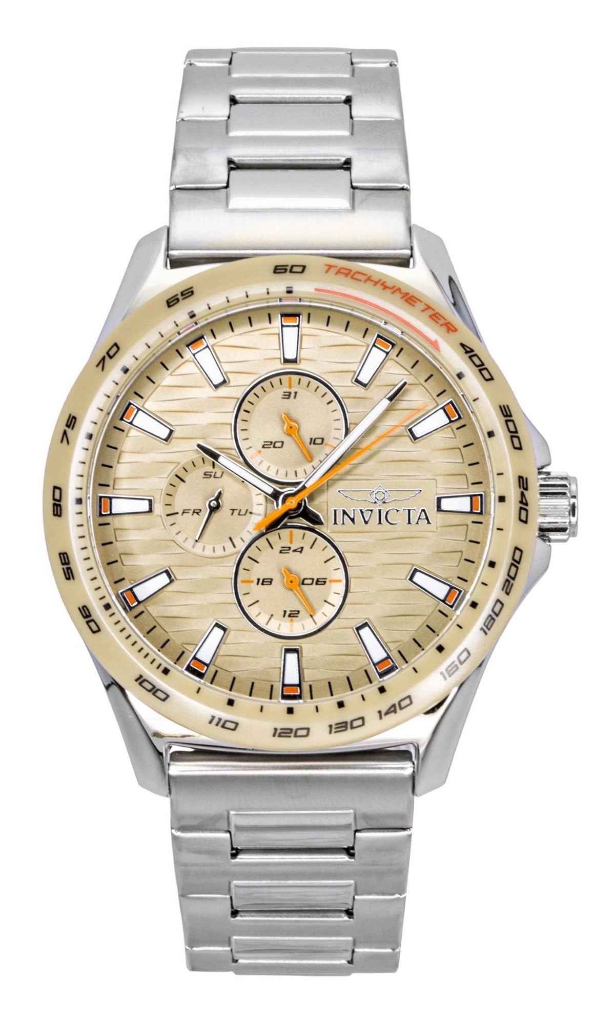 Invicta Racing GMT Stainless Steel Sand Dial Quartz 47552 Men's Watch