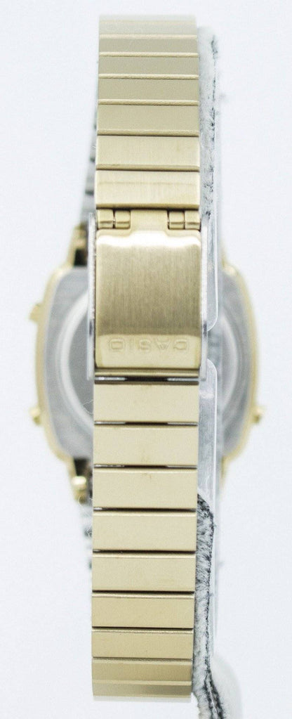 Casio Digital Stainless Steel Alarm Timer LA670WGA-9DF LA670WGA-9 Women's Watch