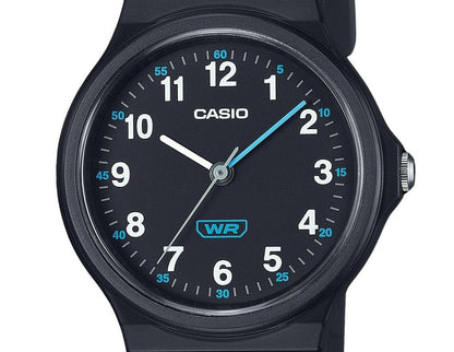 Casio Pop Analog Black Bio Based Resin Strap Black Dial Quartz LQ-24B-1B Women's Watch