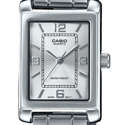 Casio Standard Analog Stainless Steel Silver Dial Quartz LTP-1234DD-7A Women's Watch