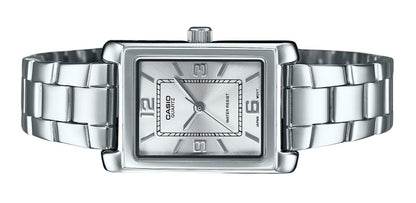 Casio Standard Analog Stainless Steel Silver Dial Quartz LTP-1234DD-7A Women's Watch