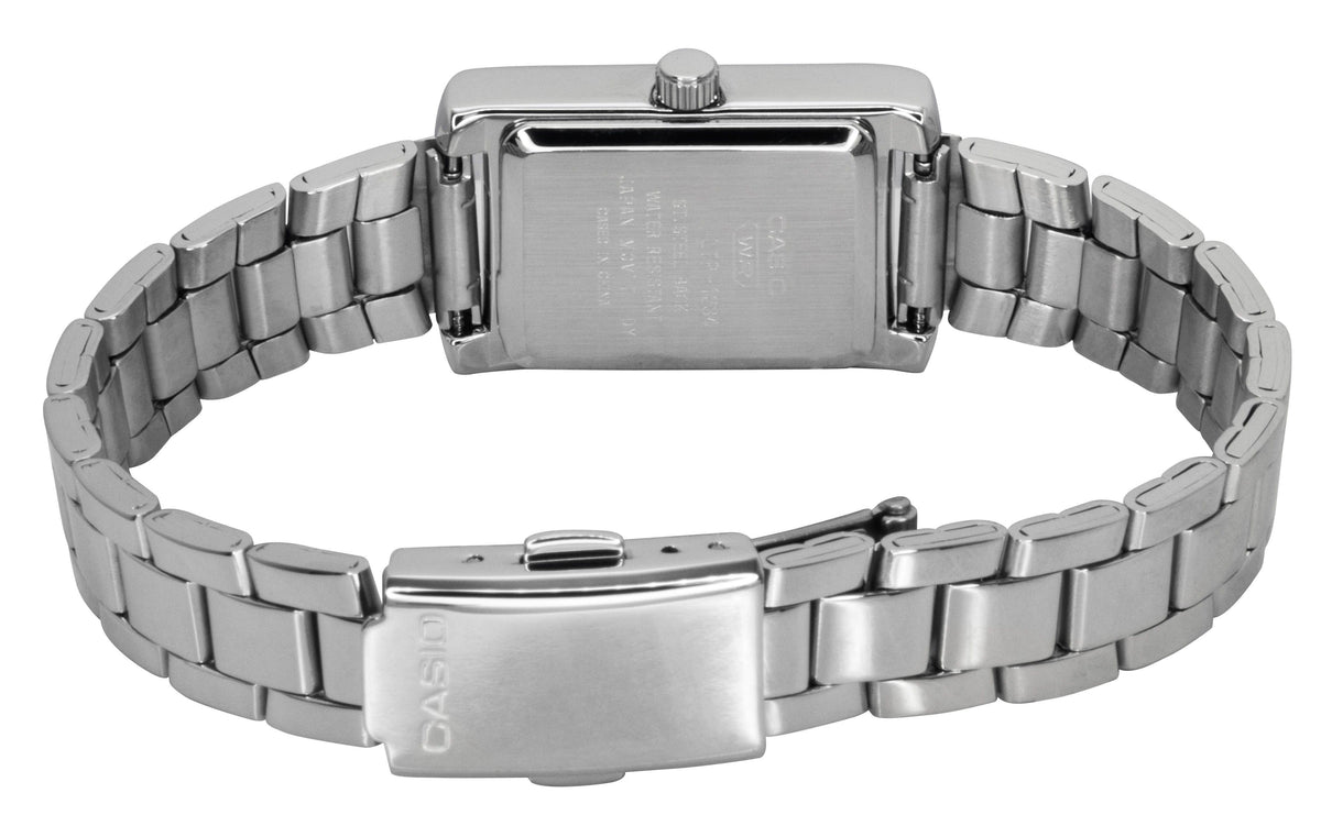 Casio Standard Analog Stainless Steel Mother Of Pearl Dial Quartz LTP-1234DS-2A Women's Watch