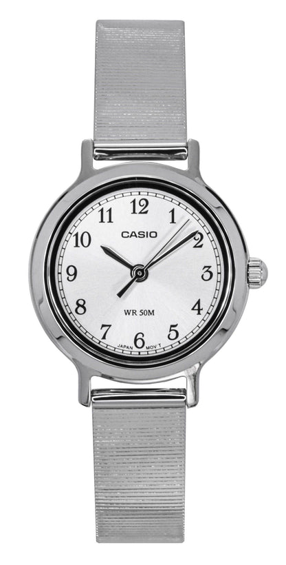 Casio Standard Analog Stainless Steel Silver Dial Quartz LTP-B170D-7BV Women's Watch
