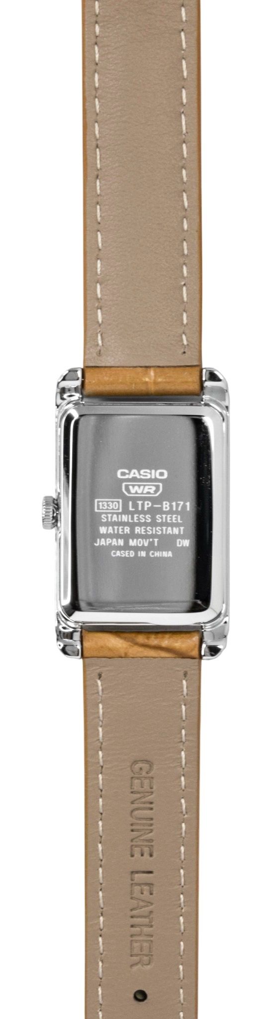 Casio Analog Leather Strap White Dial Quartz LTP-B171L-7A2 Women's Watch