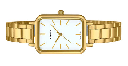 Casio Standard Analog Gold Tone Stainless Steel White Dial Quartz LTP-V009G-7E Women's Watch