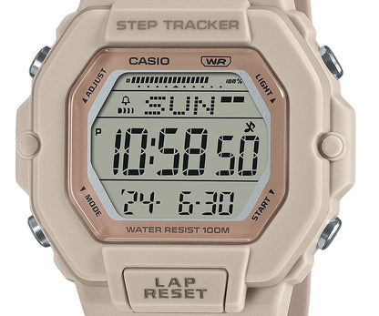Casio Standard Digital Step Tracker Resin Strap Quartz LWS-2200H-4 Unisex Watch