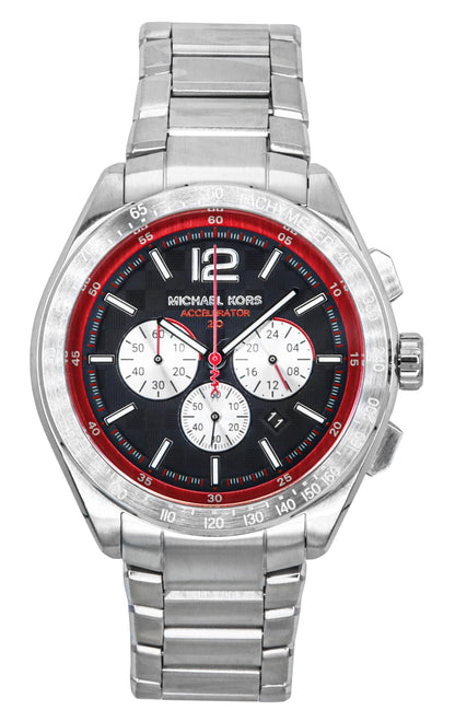 Michael Kors Oversized Accelerator 2.0 Chronograph Stainless Steel Black Dial Quartz MK9176 Men's Watch