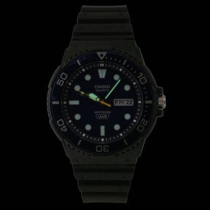 Casio Analog Resin Strap Blue Dial Quartz MRW-230H-2EV 100M Men's Watch