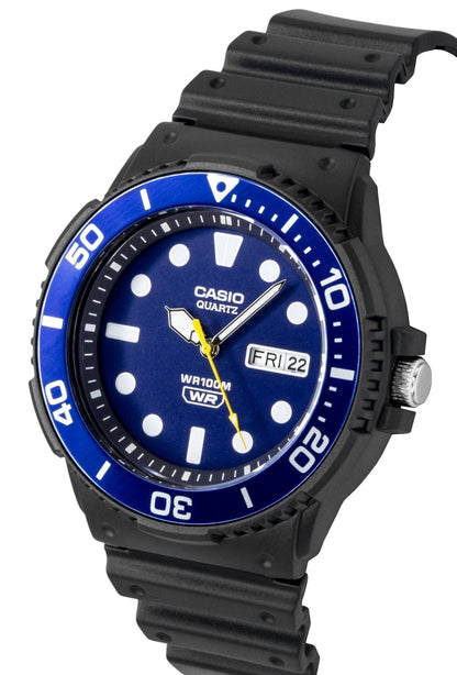 Casio Analog Resin Strap Blue Dial Quartz MRW-230H-2EV 100M Men's Watch