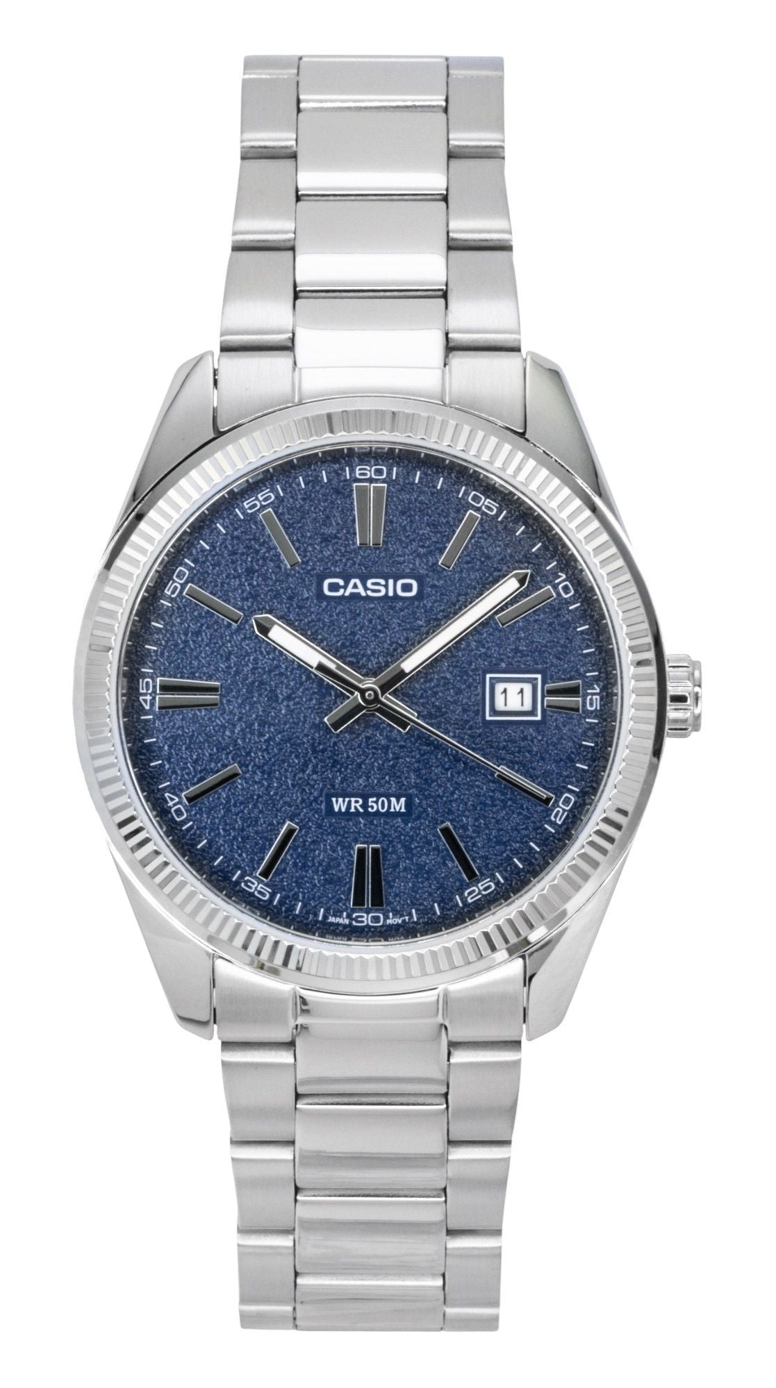 Casio Standard Analog Stainless Steel Blue Dial Quartz MTP-1302DA-2A1V Men's Watch