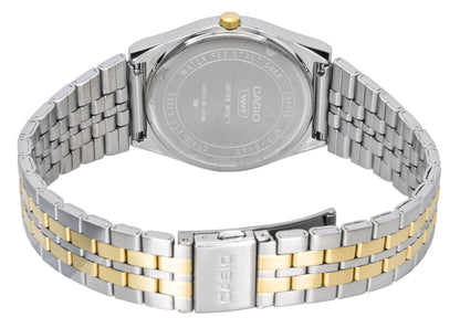 Casio Analog Two Tone Stainless Steel White Dial Quartz MTP-B145SG-7AV Men's Watch