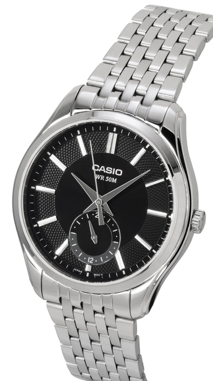 Casio Analog Stainless Steel Black Dial Quartz MTP-B315D-1AV Men's Watch